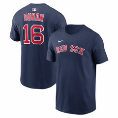 Jarren Duran Boston Red Sox Home Name & Number T-Shirt - Navy | Nike