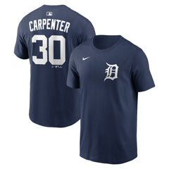 Kerry Carpenter Detroit Tigers Home Name & Number T-Shirt - Navy | Nike