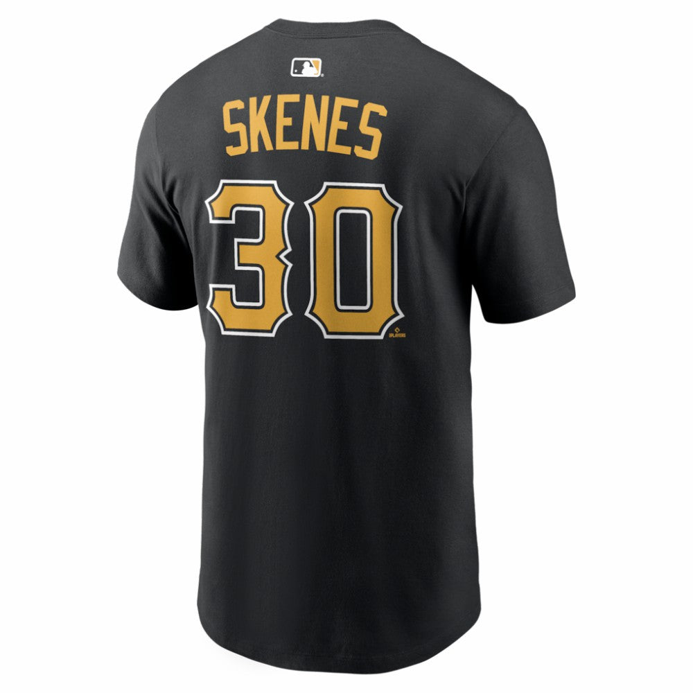 Paul Skenes Pittsburgh Pirates Home Name & Number T-Shirt - Black | Nike