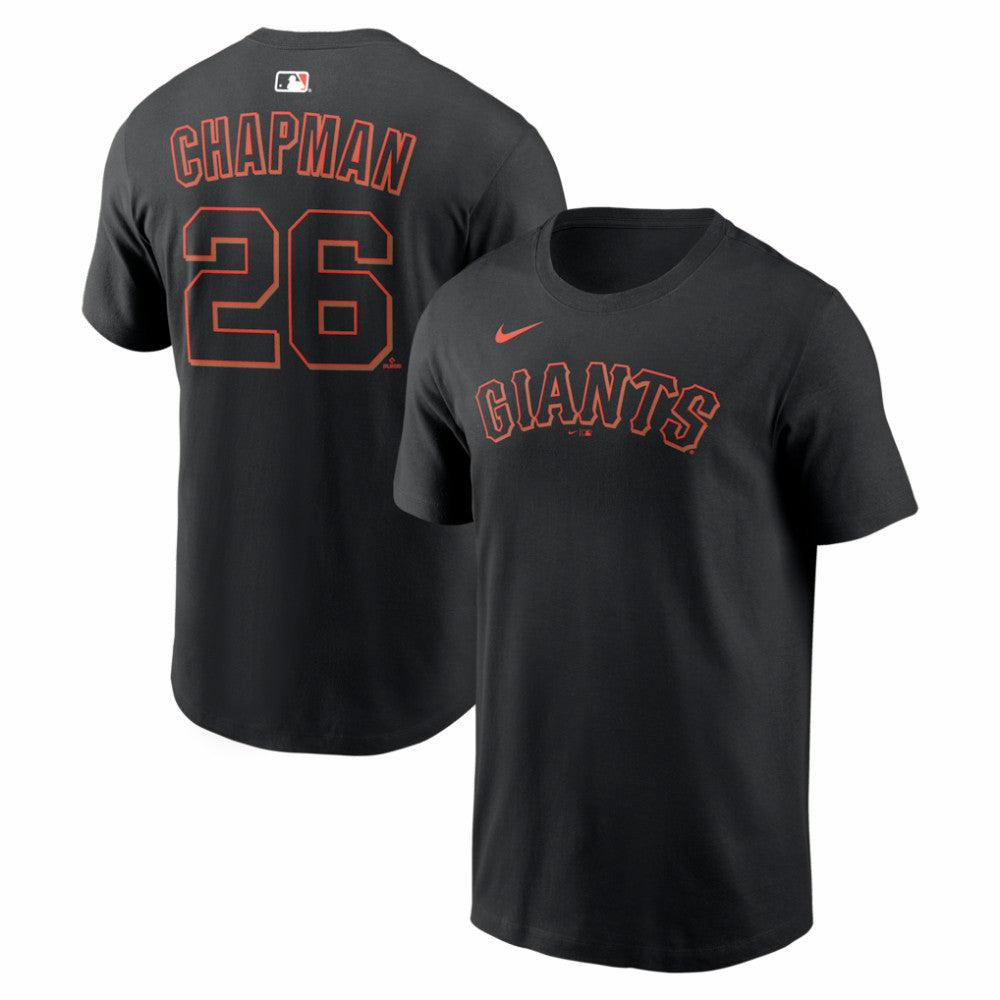 Matt Chapman San Francisco Giants Home Name & Number T-Shirt - Black | Nike