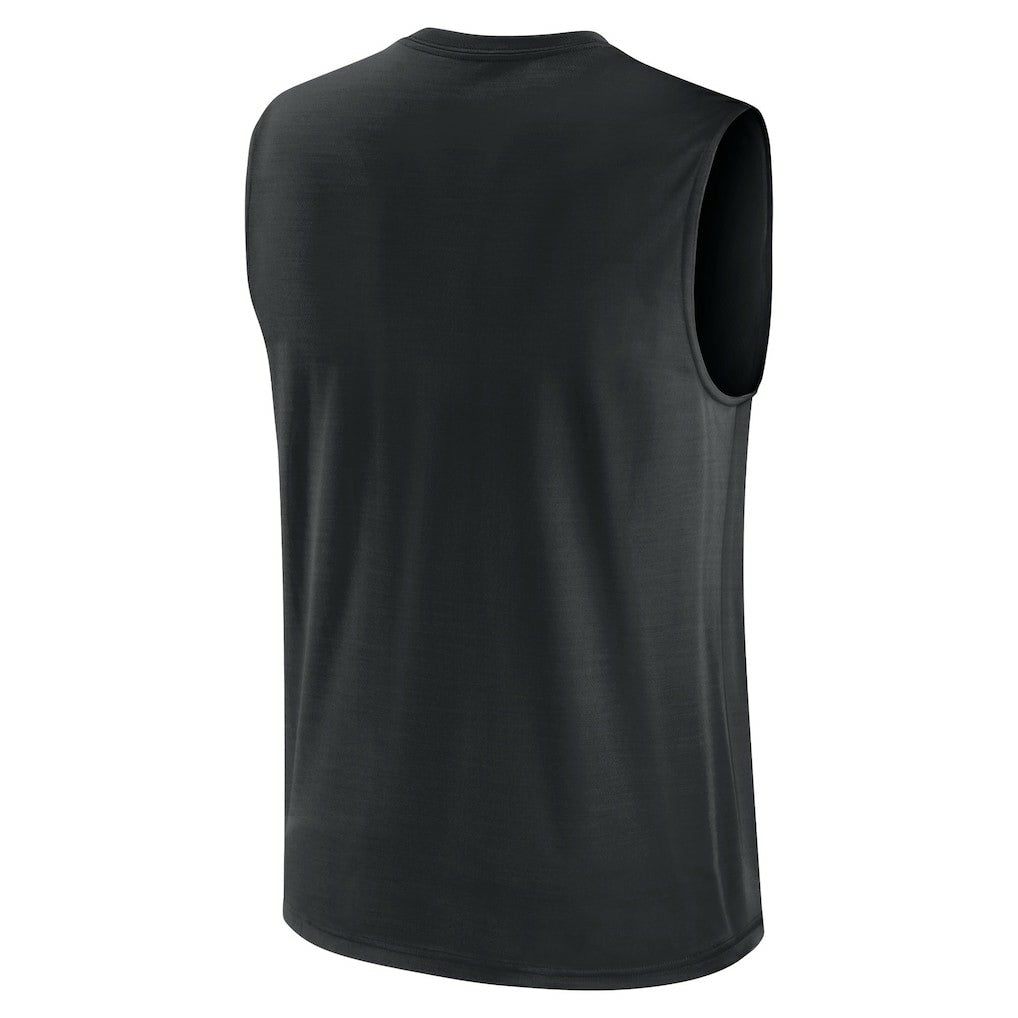 Pittsburgh Steelers Large Logo Lightweight Dri-FIT Muscle Tank Top - Black | Nike for sale
