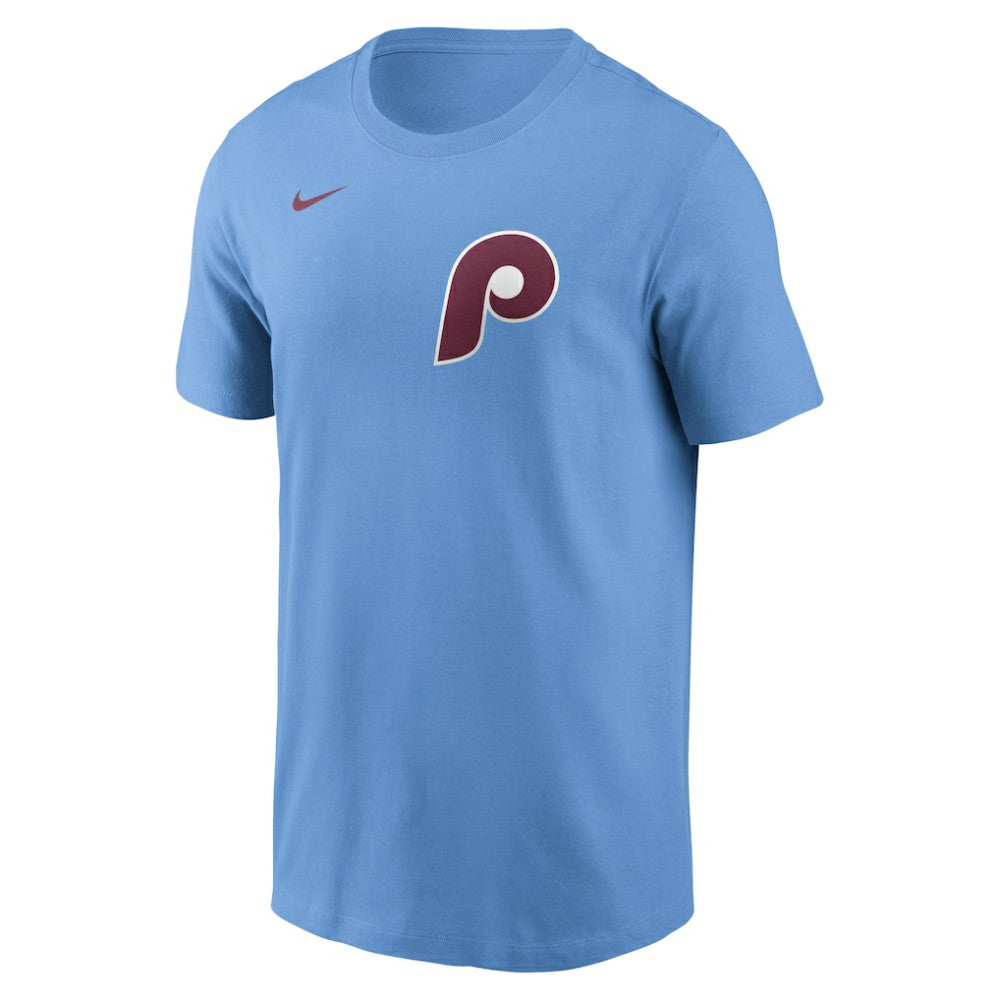 Kyle Schwarber Philadelphia Phillies Name & Number T-Shirt - Light Blue | Nike