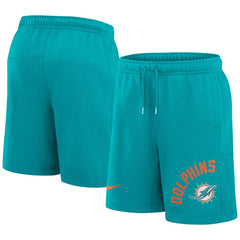 Miami Dolphins Arched Kicker Shorts - Aqua | Nike sale
