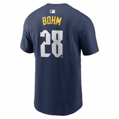 Alec Bohm Philadelphia Phillies City Connect Name & Number T-Shirt - Navy | Nike