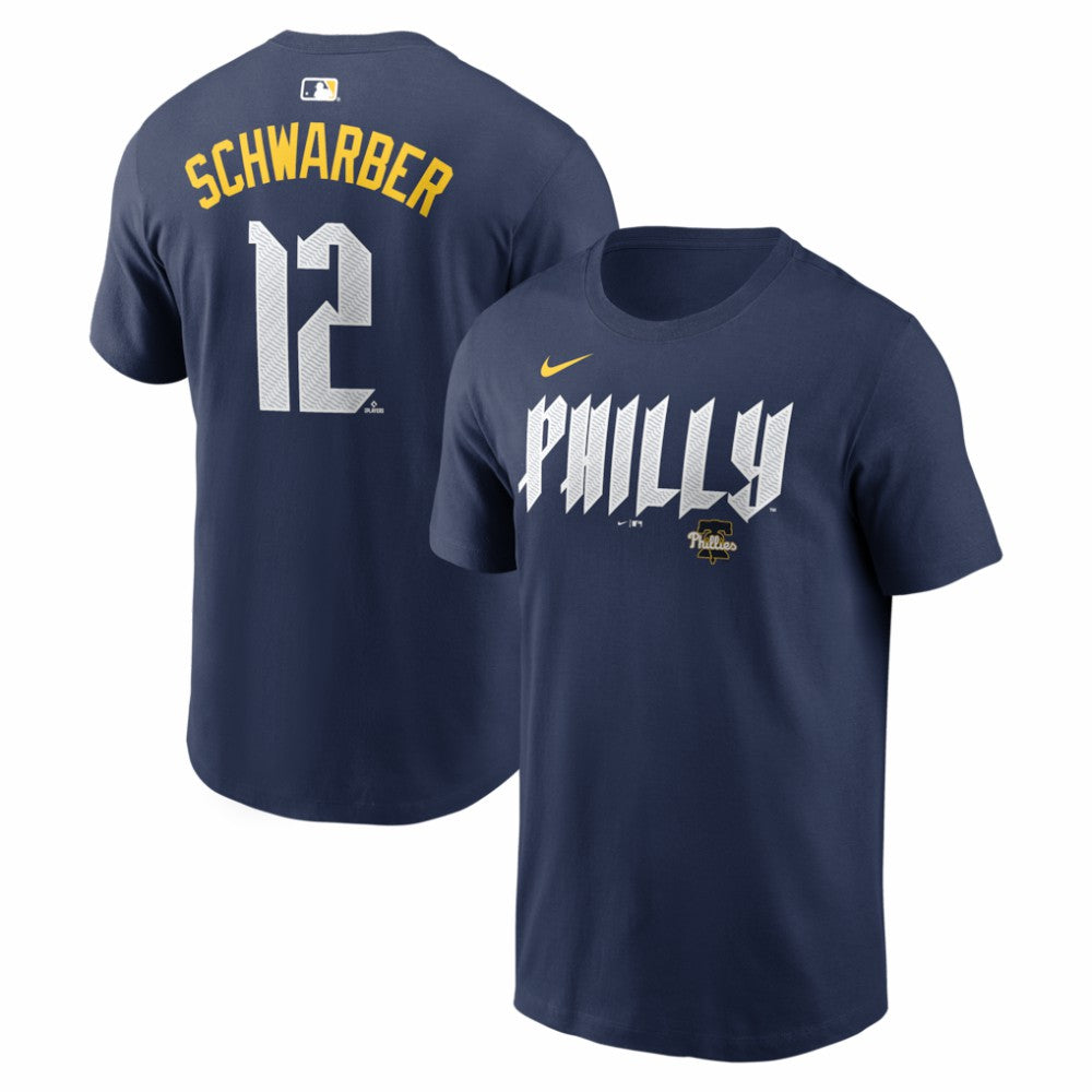Kyle Schwarber Philadelphia Phillies City Connect Name & Number T-Shirt - Navy | Nike