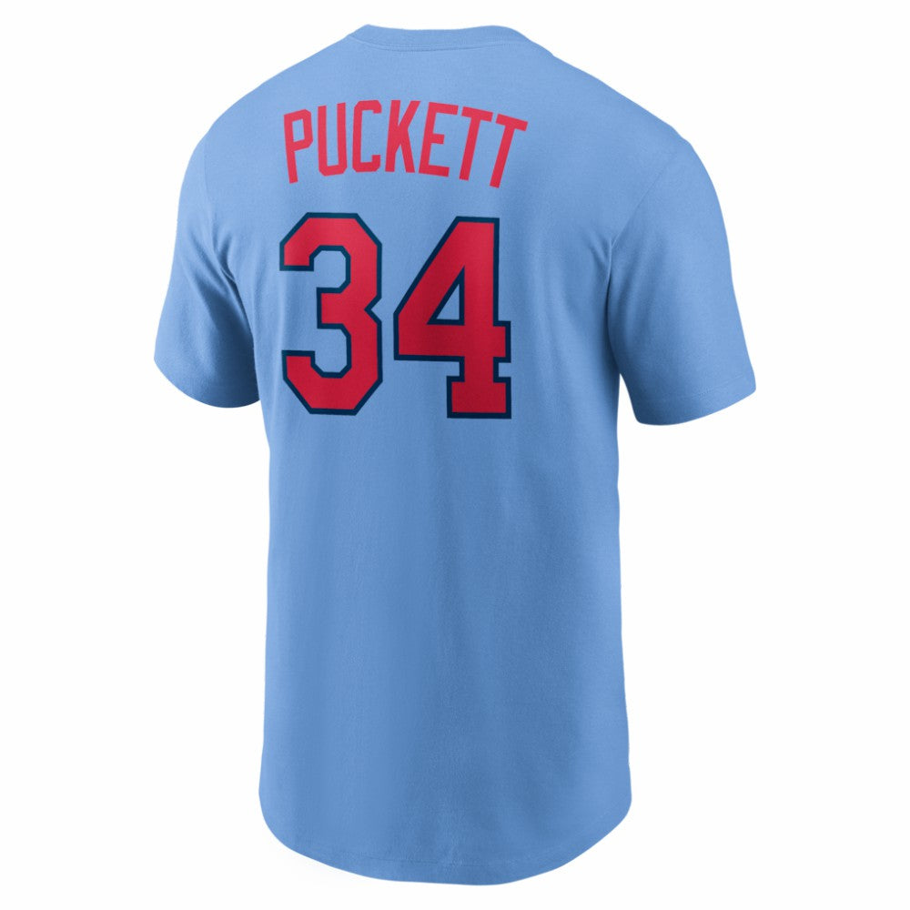 Kirby Puckett Minnesota Twins Cooperstown Collection Name & Number T-Shirt - Light Blue | Nike