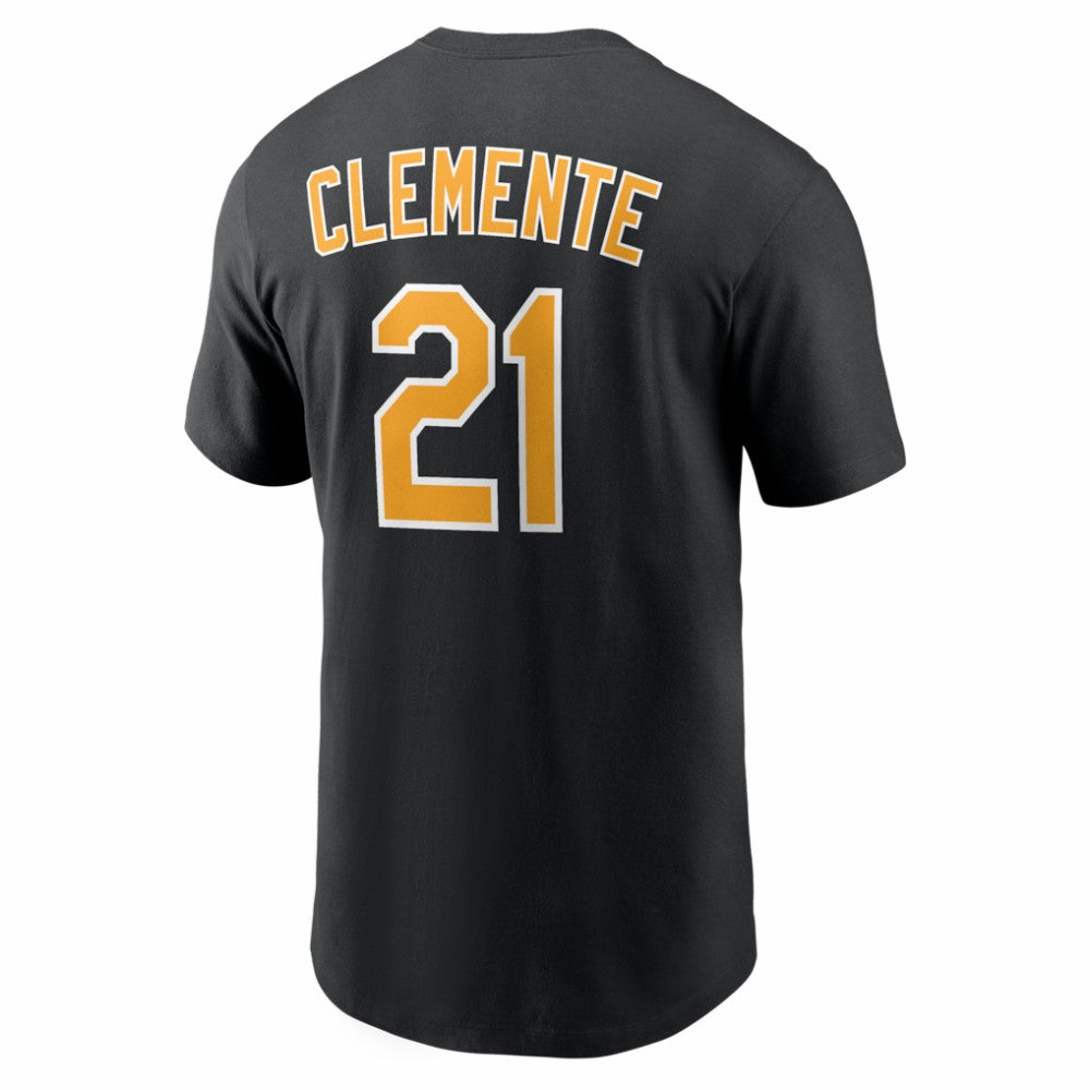 Roberto Clemente Pittsburgh Pirates Cooperstown Collection Name & Number T-Shirt - Black | Nike