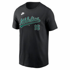 Jason Giambi Athletics Cooperstown Collection Name & Number T-Shirt - Black | Nike