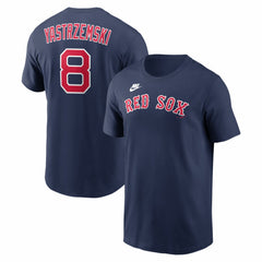 Carl Yastrzemski Boston Red Sox Cooperstown Collection Name & Number T-Shirt - Navy | Nike