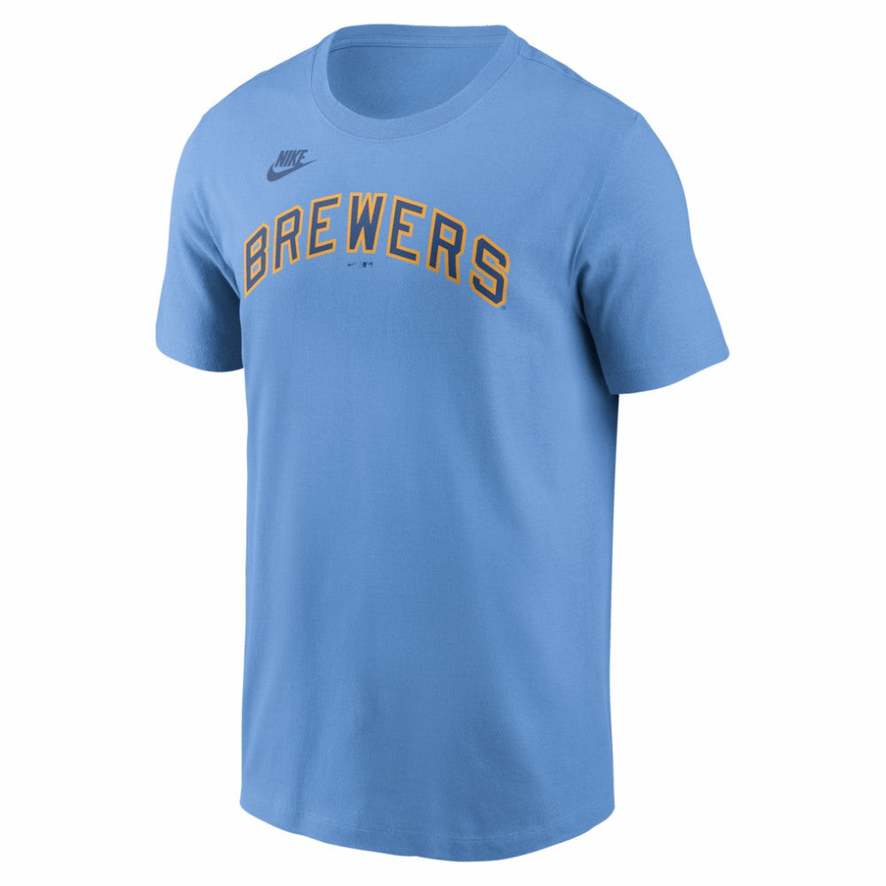 Robin Yount Milwaukee Brewers Cooperstown Collection Name & Number T-Shirt - Powder Blue | Nike