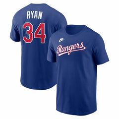 Nolan Ryan Texas Rangers Cooperstown Collection Name & Number T-Shirt - Royal | Nike