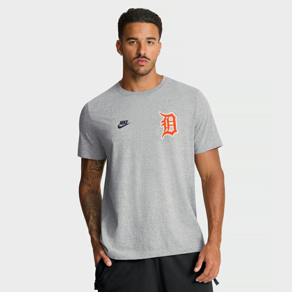 Detroit Tigers Cooperstown 2-Hit T-Shirt - Heather Gray | Nike