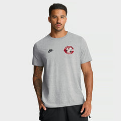 Cincinnati Reds Cooperstown 2-Hit T-Shirt - Heather Gray | Nike