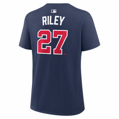 Austin Riley Atlanta Braves Women's Name & Number T-Shirt - Navy | Nike