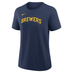 Christian Yelich Milwaukee Brewers Women's Name & Number T-Shirt - Navy | Nike
