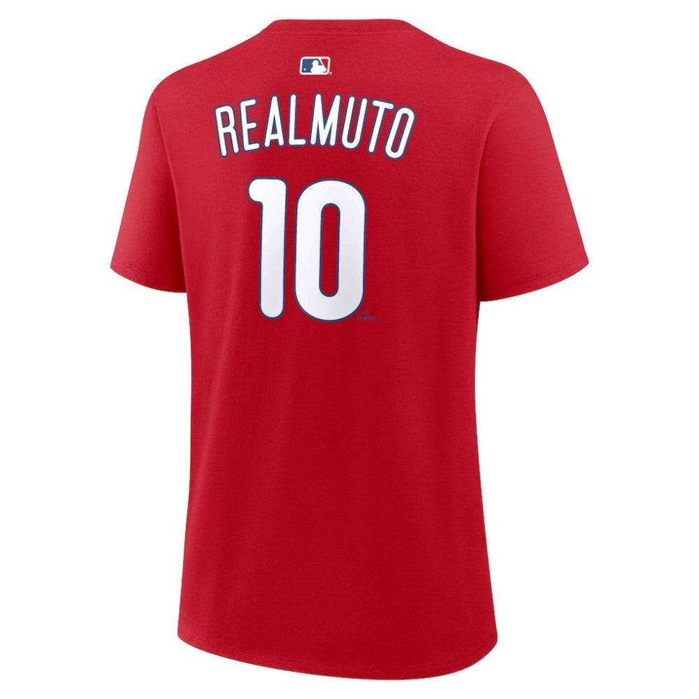 J.T. Realmuto Philadelphia Phillies Women's Name & Number T-Shirt - Red | Nike