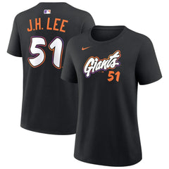 Jung Hoo Lee San Francisco Giants Women's City Connect Name & Number T-Shirt - Black | Nike