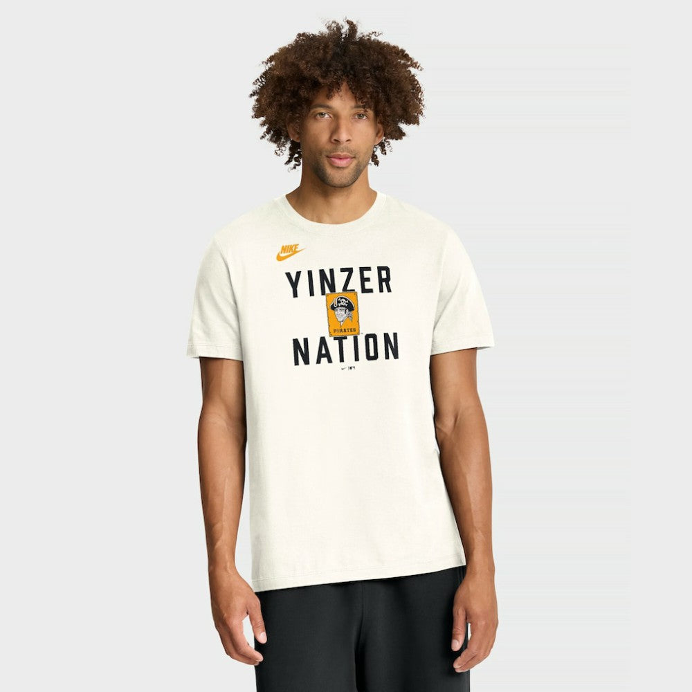 Pittsburgh Pirates Cooperstown Collection ‘70s Inspired T-Shirt - Cream | Nike