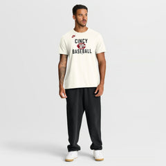 Cincinnati Reds Cooperstown Collection ‘70s Inspired T-Shirt - Cream | Nike