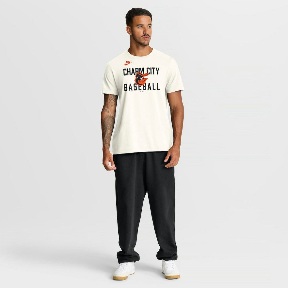 Baltimore Orioles Cooperstown Collection ‘70s Inspired T-Shirt - Cream | Nike