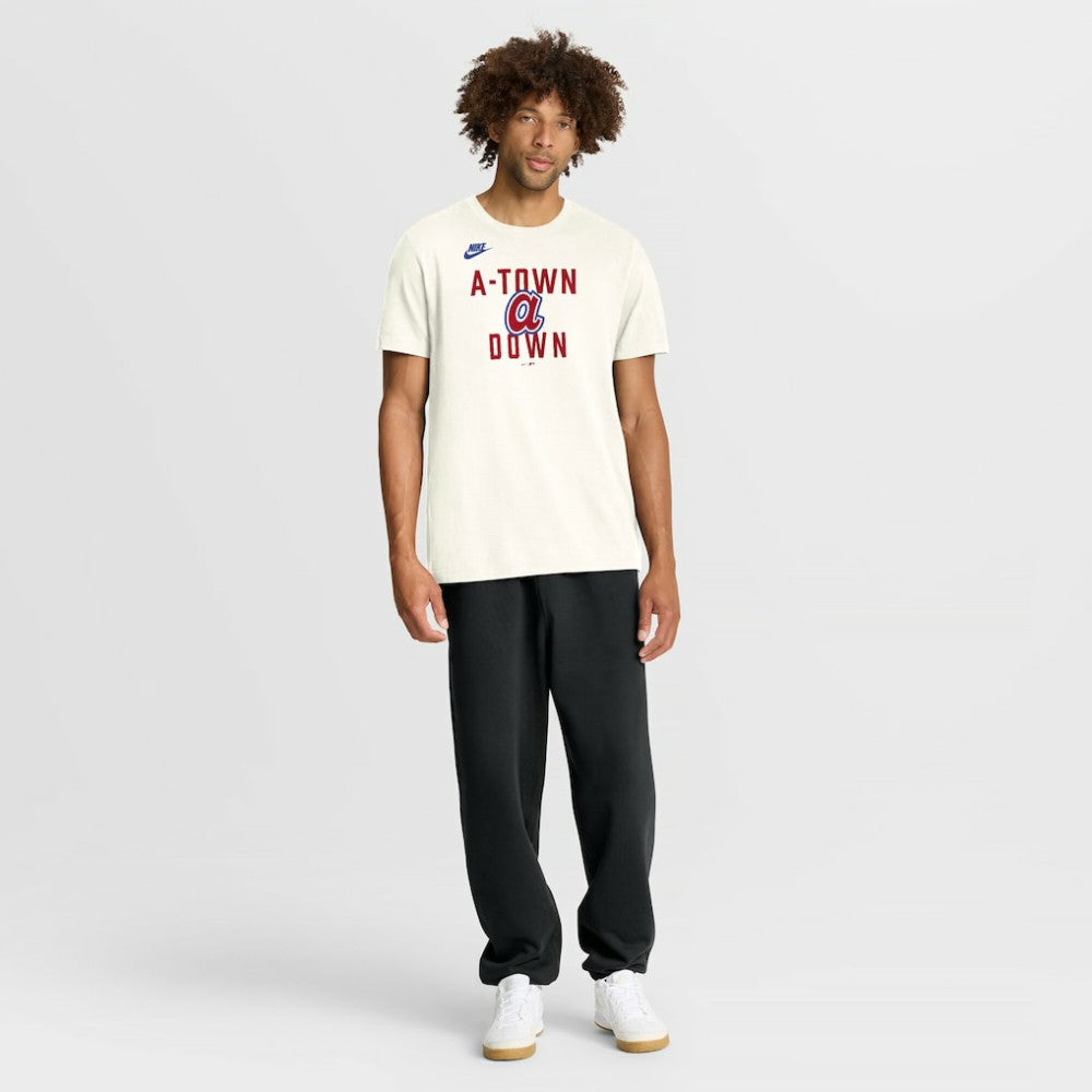 Atlanta Braves Cooperstown Collection ‘70s Inspired T-Shirt - Cream | Nike