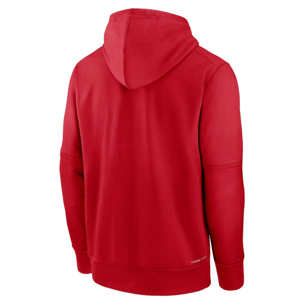 Los Angeles Angels Authentic Collection Practice Performance Pullover Hoodie - Red | Nike
