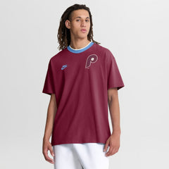 Philadelphia Phillies Cooperstown Collection Ringer T-Shirt - Burgundy | Nike