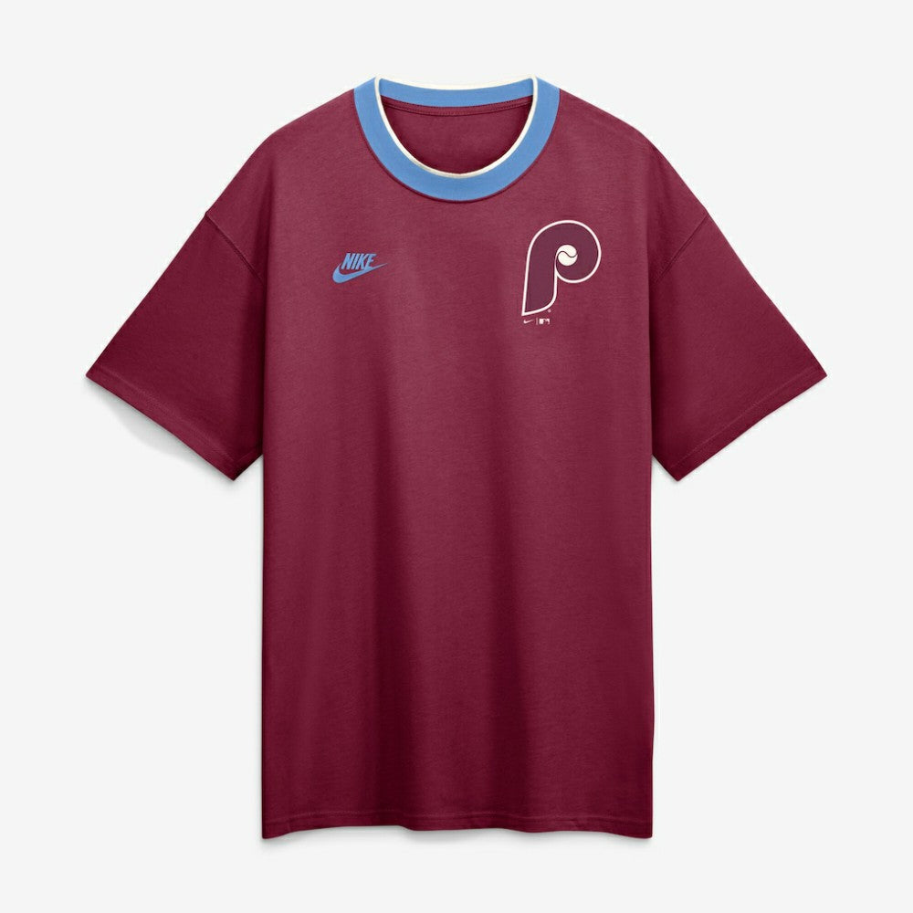 Philadelphia Phillies Cooperstown Collection Ringer T-Shirt - Burgundy | Nike