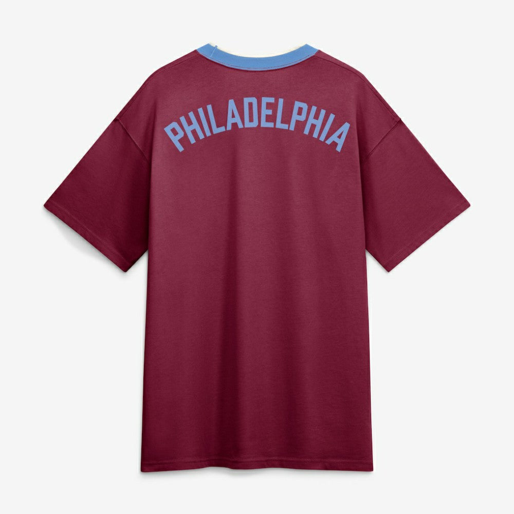 Philadelphia Phillies Cooperstown Collection Ringer T-Shirt - Burgundy | Nike