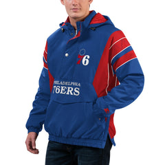 Philadelphia 76ers Starter Home Team Hoodie Half-Zip Jacket - Royal online