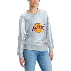 Los Angeles Lakers Tommy Jeans Women's Tracy Pullover Sweatshirt - Silver discount