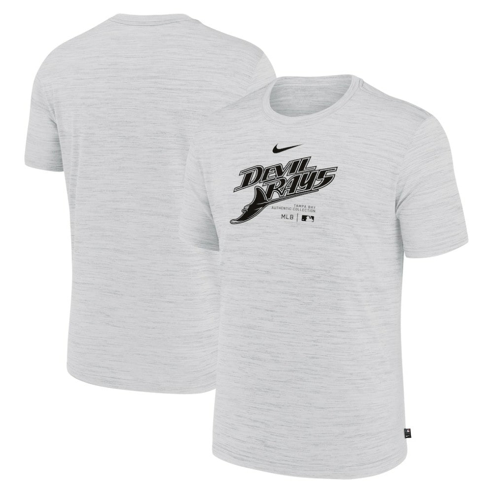 Tampa Bay Rays Authentic Collection Velocity Performance Practice T-Shirt - Ash | Nike
