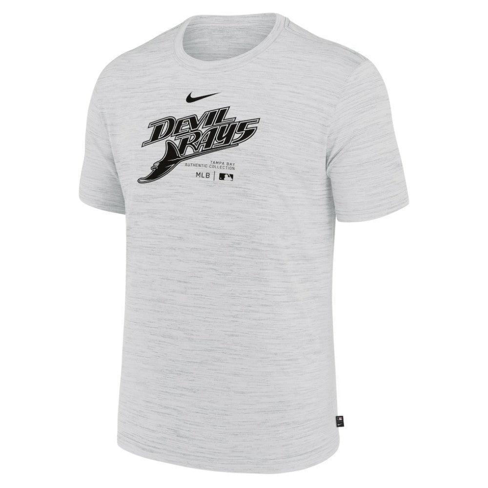Tampa Bay Rays Authentic Collection Velocity Performance Practice T-Shirt - Ash | Nike
