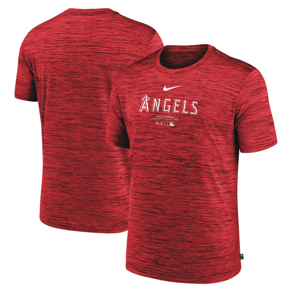 Los Angeles Angels Authentic Collection Velocity Performance Practice T-Shirt - Red | Nike