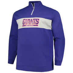 New York Giants Profile Big & Tall Fleece Quarter-Zip Jacket - Royal online