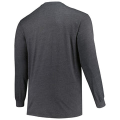 Tampa Bay Buccaneers Profile Big & Tall Throwback Long Sleeve T-Shirt - Heather Charcoal on sale
