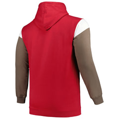 Tampa Bay Buccaneers Profile Big & Tall Trench Battle Pullover Hoodie - Red discount