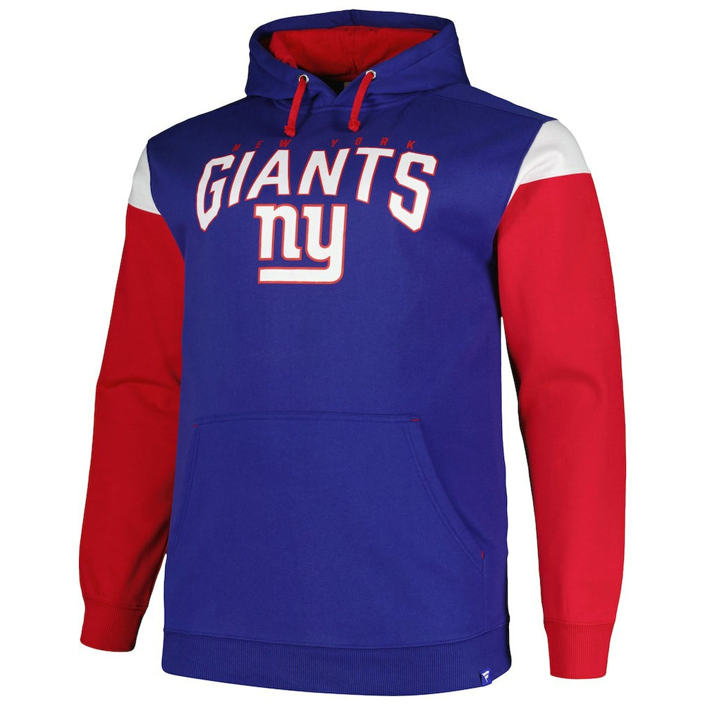 New York Giants Profile Big & Tall Trench Battle Pullover Hoodie - Royal for sale