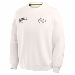 Kansas City Chiefs Oversized Type Play Multi Sweatshirt - Cream online