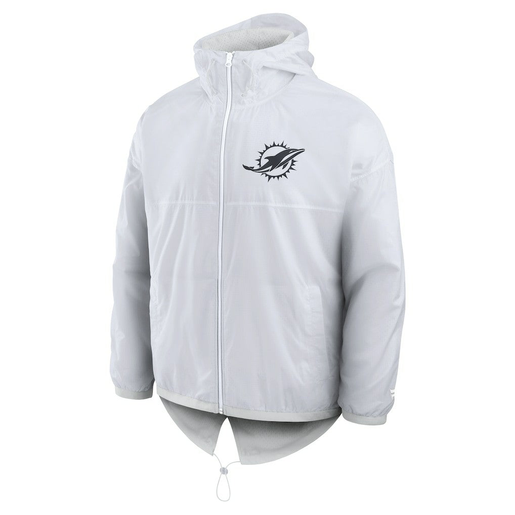Miami Dolphins Type Play Down Full-Zip Jacket - White sale