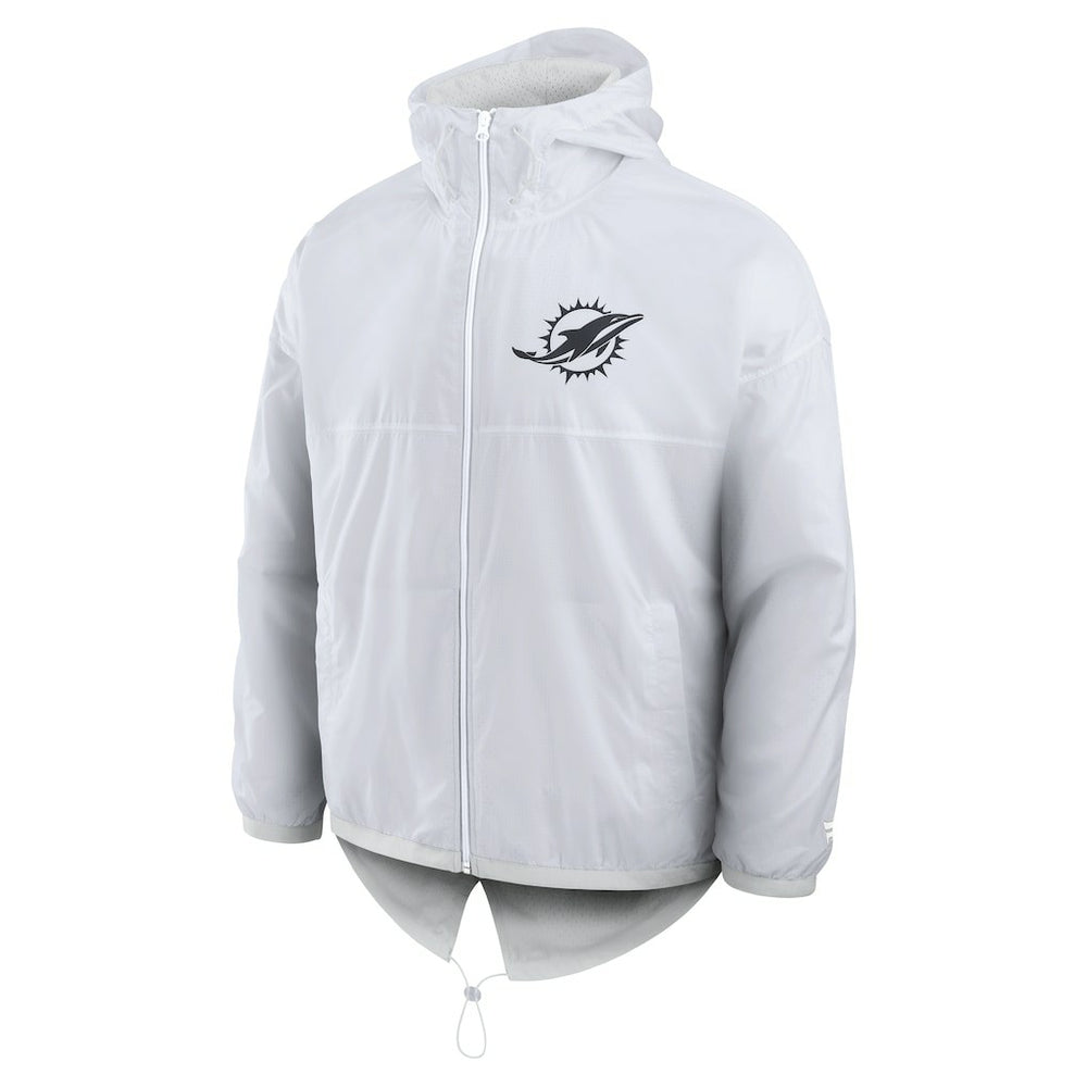 Miami Dolphins Type Play Down Full-Zip Jacket - White sale