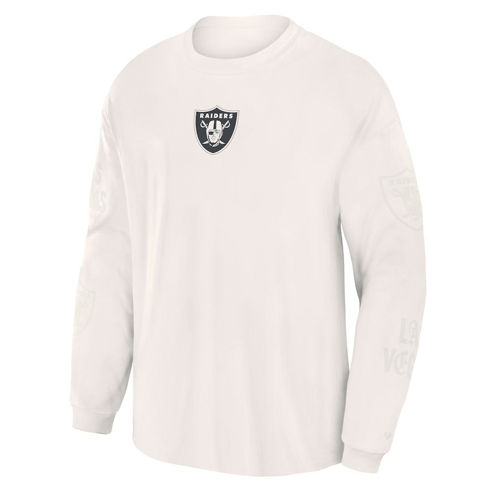 Las Vegas Raiders Oversized Type Play Long Sleeve T-Shirt - Gray cheap
