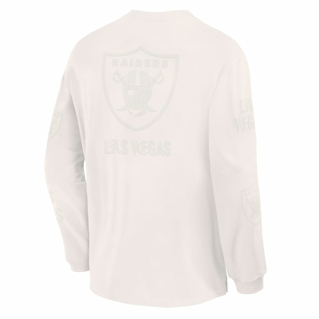 Las Vegas Raiders Oversized Type Play Long Sleeve T-Shirt - Gray cheap