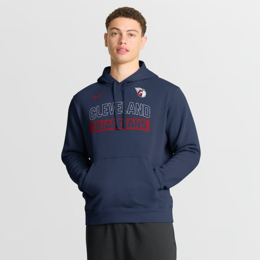 Cleveland Guardians Primetime Club Hoodie - Navy | Nike