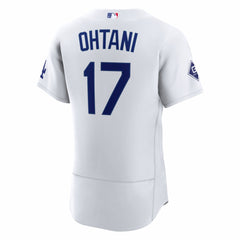Shohei Ohtani Los Angeles Dodgers Home Authentic Sponsor Patch Jersey - White | Nike