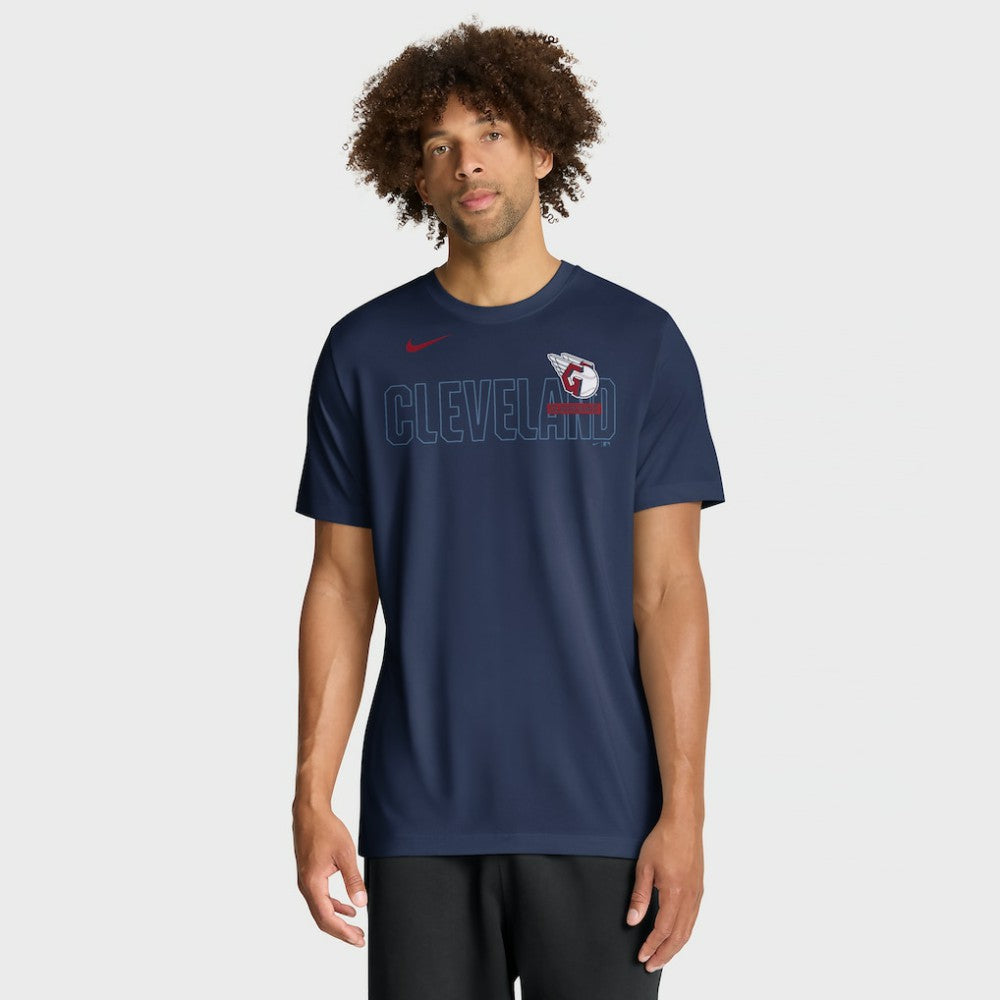 Cleveland Guardians Knockout Team Legend Dri-FIT T-Shirt - Navy | Nike