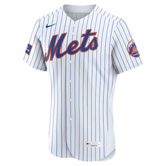 New York Mets Home Sponsor Patch Authentic Jersey - White | Nike