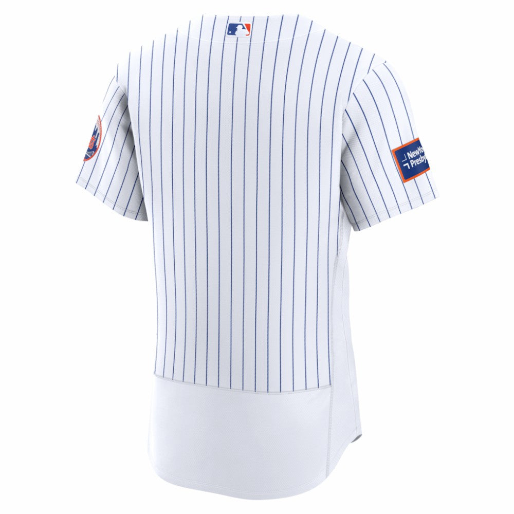 New York Mets Home Sponsor Patch Authentic Jersey - White | Nike