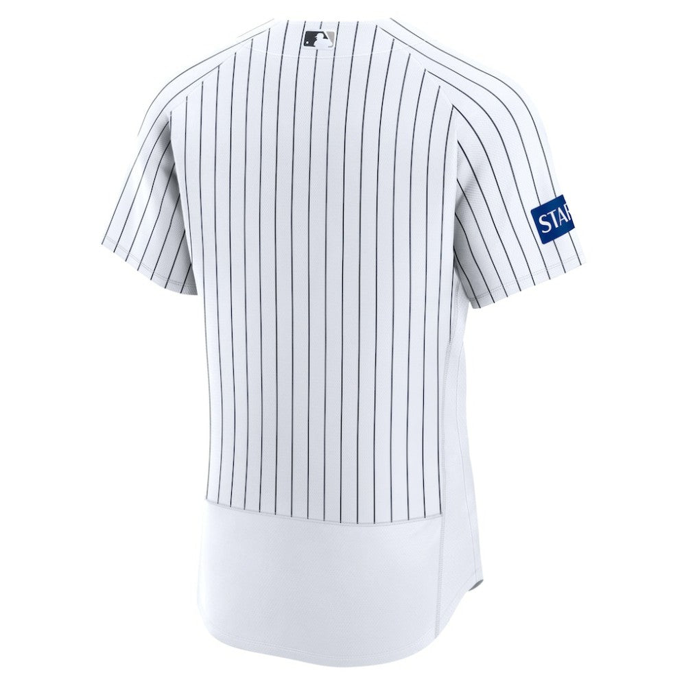 New York Yankees Home Sponsor Patch Authentic Jersey - White | Nike