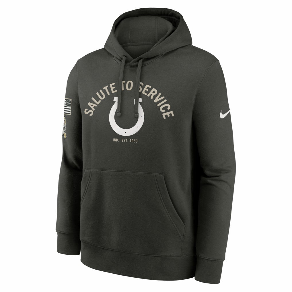 Indianapolis Colts Salute To Service Club Fleece Hoodie - Olive | Nike outlet